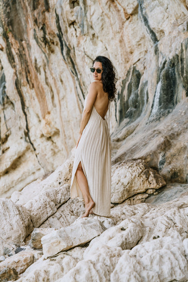 Calista Open-Back Dress