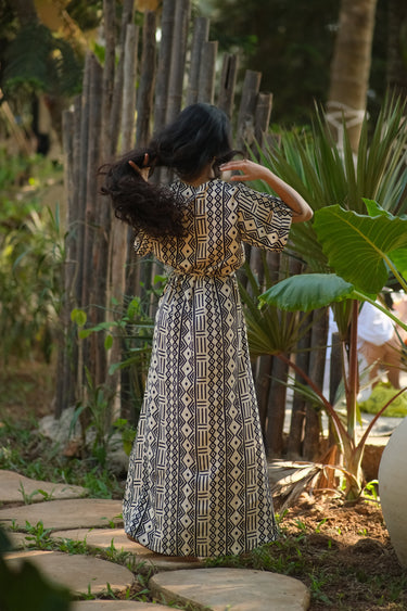Vestido largo cruzado Akasha