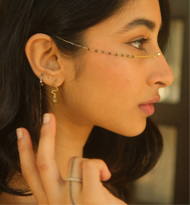 Sutra Brass Minimal Earrings