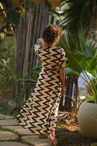 Vestido largo cruzado Akasha