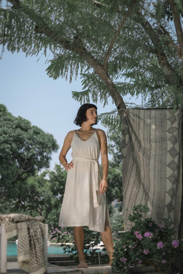 Vestido túnica de cáñamo