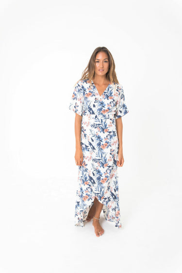 scarlet wrap maxi dress vanilla kamala kaftan