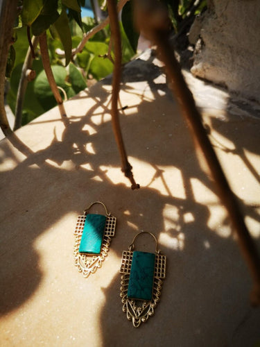 Pendientes Mayas de Latón