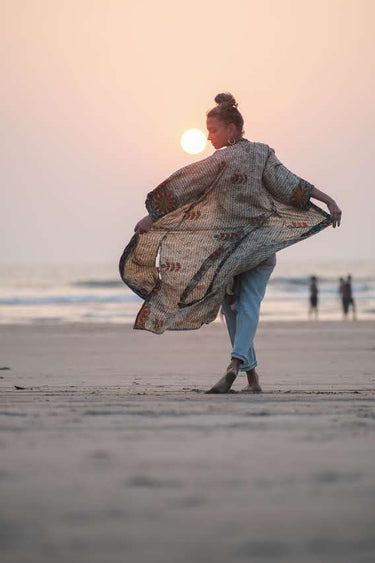 Kimono sari reciclado