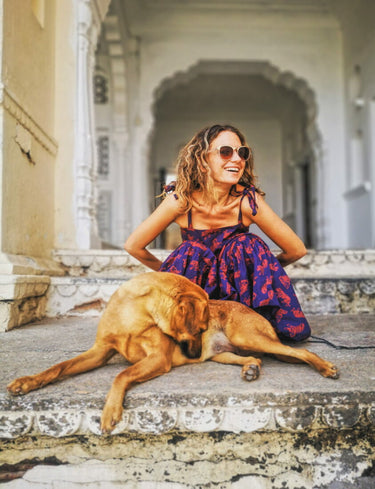 Vestido chintu con volantes en tigre 🐆