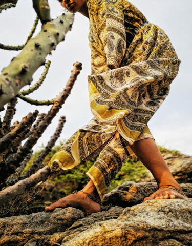 Mandara Kimono en verde Lilly