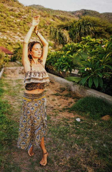 Crop top con ranuras de coco