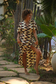 Akasha Wraparound Maxi Dress