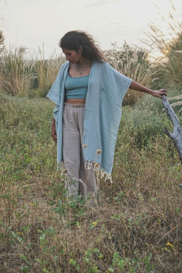Poncho tejido Skyline
