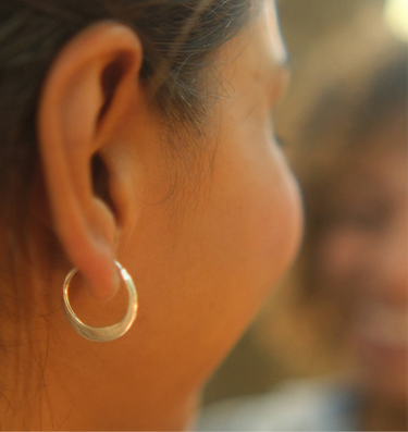 Sutra Brass Minimal Earrings