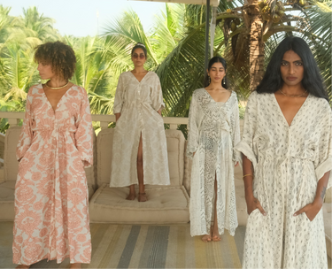 Madeira Kimono Maxi Dress