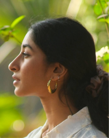 Sutra Brass Minimal Earrings