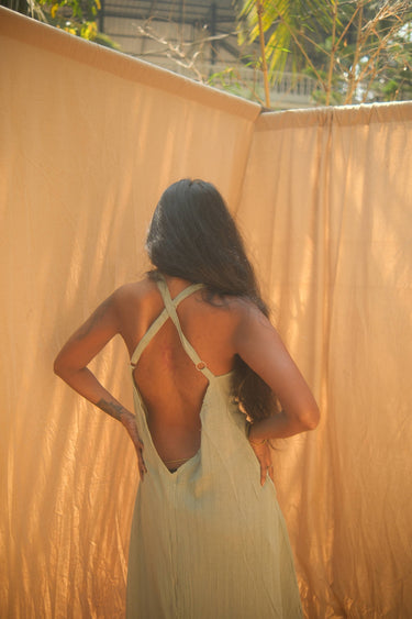 Tropical Backless Dress