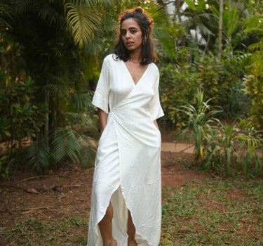 Akasha Wraparound Maxi Dress