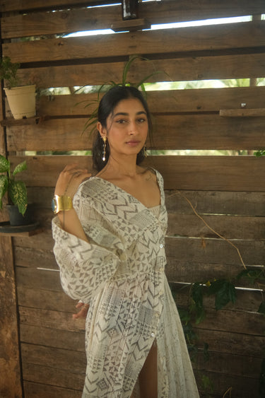 Madeira Kimono Maxi Dress