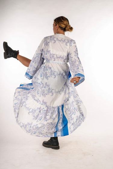 Kimono largo con volantes de Golden Hour