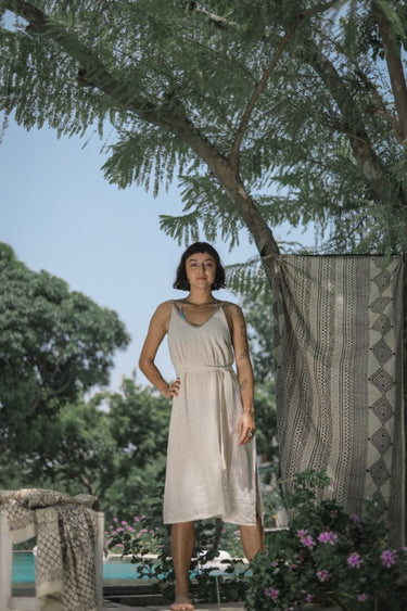 Vestido túnica de cáñamo