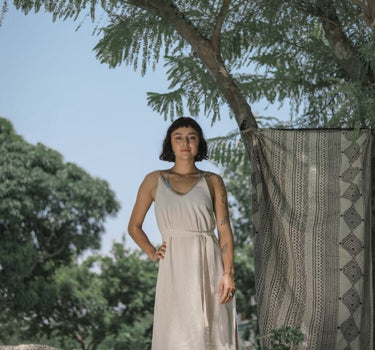 Vestido túnica de cáñamo
