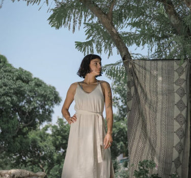 Vestido túnica de cáñamo
