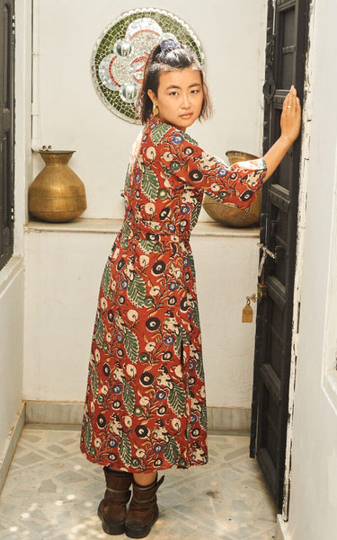 Kaftan - Red Peacock