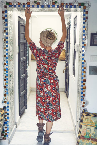 Kaftan Red Peacock