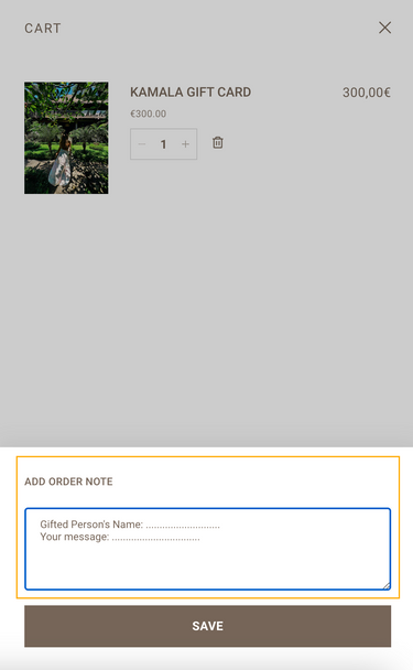 Kamala Gift Card