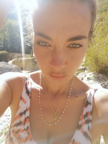 Collar Doble - Perla &amp; Ahimsa